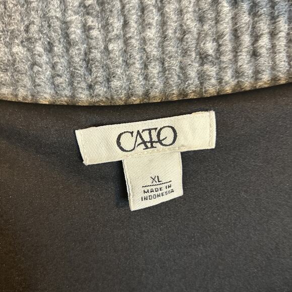 Cato Womens Shift Dress Size XL Abstract Short Sleeve Stretch Office Career - Picture 3 of 9